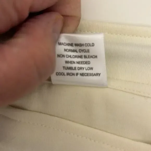 Men’s Jeff Shorts Size XXL in Cream 90% Cotton 10% Polyester Button n Drawstring - Picture 9 of 13